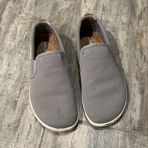 Feelgrounds Casual Gray Slip-On Sneakers for Women